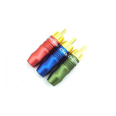 FPV - CONECTOR DE COBRE BAÑADO EN ORO RCA MACHO (3