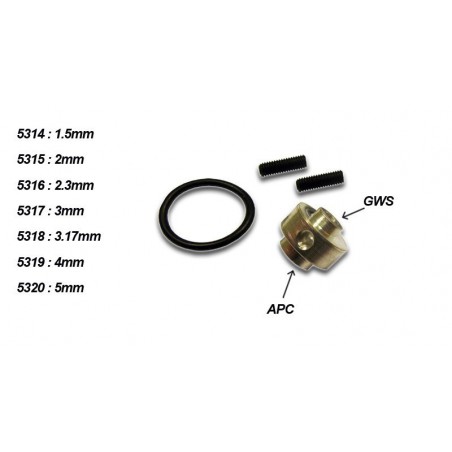 ADAPT. HELICE P/ARBOL 3.0MM *