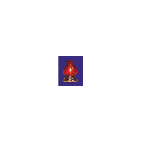 zz LAMPARA VELON ROJO C/LUZ