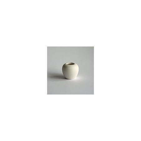 zz VASIJA TERRACOTA BLANCA