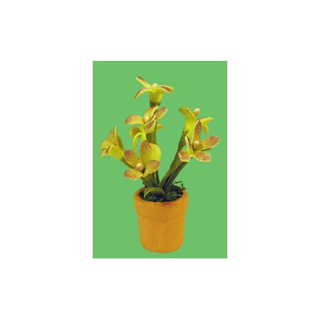 zz MACETA CON FLOR VERDE