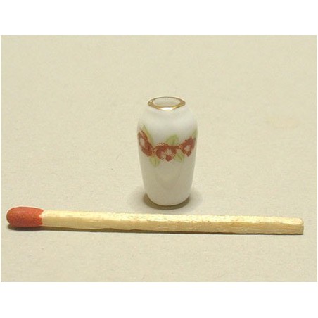 zz JARRON PORCELANA DECORADO