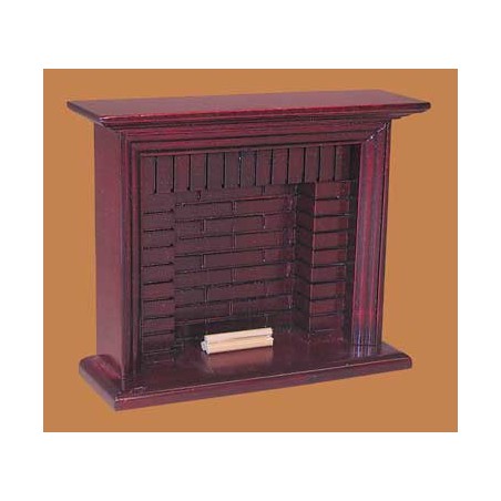 zz CHIMENEA LADRILLO CAOBA