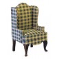 ZZ-SILLÓN TAPIZADO CUADROS