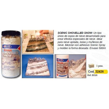 DELUXE SCENIC SHOVELLED 500ml COPOS NIEVE