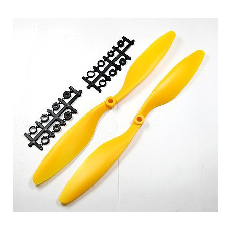 JUEGO HELICES EECTRICAS 10X4.5 SF NORMAL/PUSHER AMARILLO