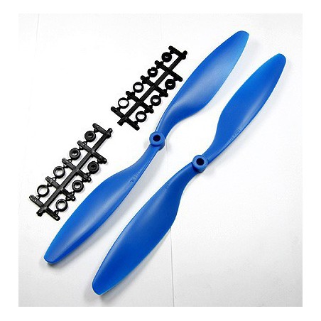 JUEGO HELICES ELECTRICAS 10X4.5 SF NORMAL/PUSHER AZUL