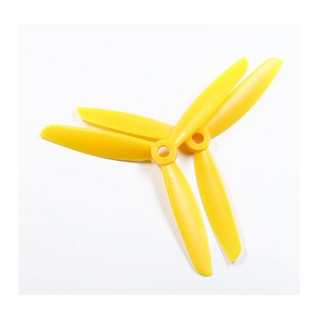 JUEGO HELICES ELECTRICAS TRIPALA 5X4.5 SF NORMAL/PUSHER AMARILLO