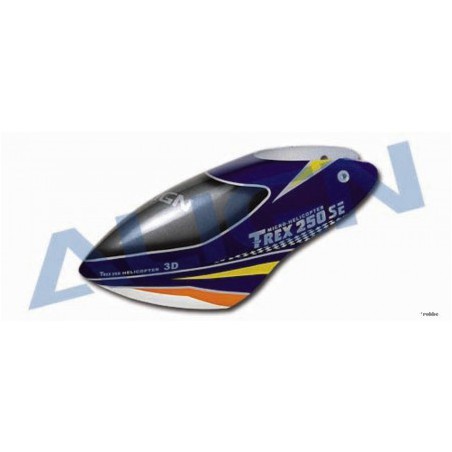 TREX250 - CABINA FIBRA AZUL Y AMARILLA