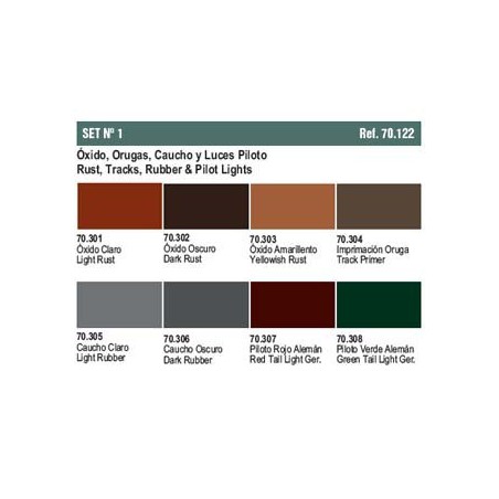 SET PINTURA VALLEJO COLOR PANZER Nº1