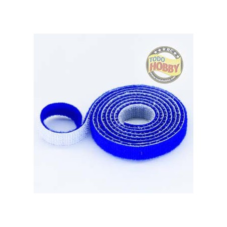 VELCRO DE DOBLE CARA 10x1000mm AZUL