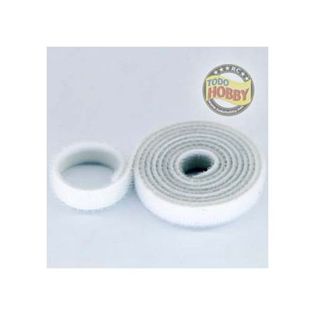 VELCRO DE DOBLE CARA 10x1000mm BLANCO