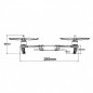 CHASIS CUADROCOPTERO 360MM 4 EJES NYLON/CARBONO