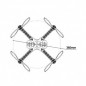 CHASIS CUADROCOPTERO 360MM 4 EJES NYLON/CARBONO