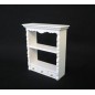 ESTANTERIA COCINA CON MOLDURA Y CAJONES BLANCA