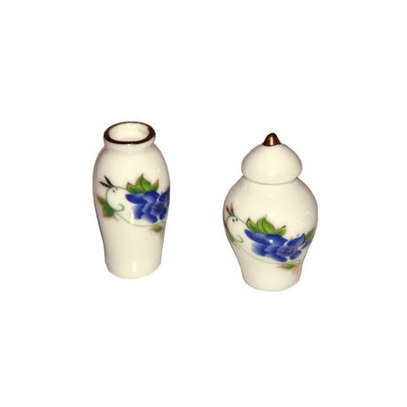JARRONES DE PORCELANA PINTADOS 