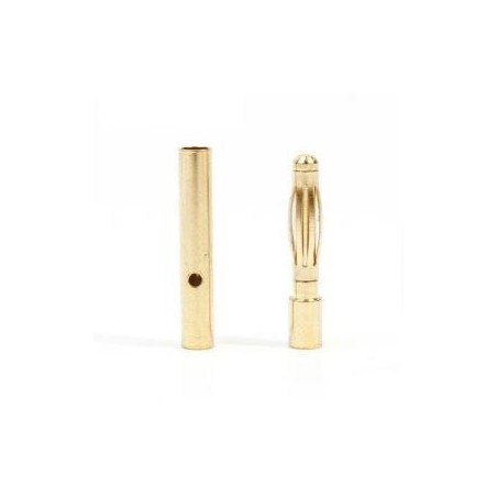 CONECTOR ORO 2MM PAREJA