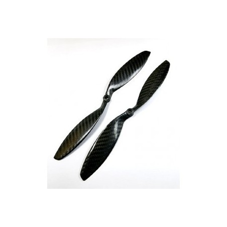 JUEGO HELICES 9X4.7 CARBONO NORMAL/PUSHER