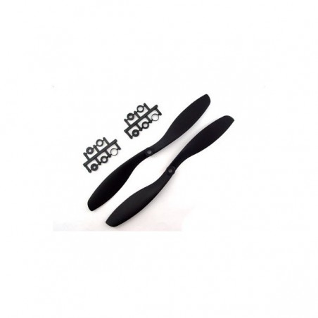 JUEGO HELICES 14X4.7 NYLON/CARBONO NORM./PUSHER