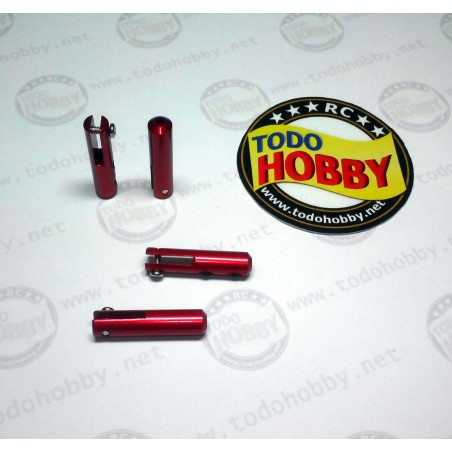 QUICKLINkS PARA VARILLA 2MM ALUMINIO ROJO MIRACLE