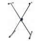 SOPORTE AVION EN X 920X460MM METAL NEGRO 3,5KG