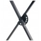 SOPORTE AVION EN X 920X460MM METAL NEGRO 3,5KG