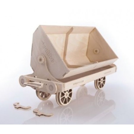 VAGONETA DE MADERA TROQUELADA