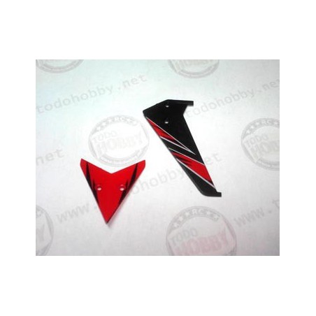 ESTABILIZADOR DE COLA ROJO  HELICOPTERO SWIFT S929 WLTOYS