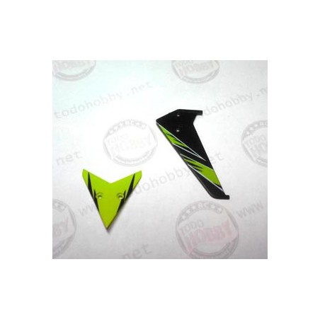 ESTABILIZADOR DE COLA VERDE  HELICOPTERO SWIFT S929 WLTOYS