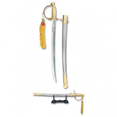 ESPADA CADETE MARINES COLOR DORADO HOJA 39 CM
