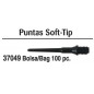 PUNTAS SOFT-TIP "KEY-S" NEGRO 2BA