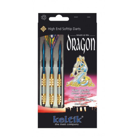 DARDOS SOPTTIP " DRAGON BLUE " SET 3PZAS.