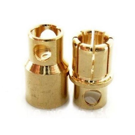 CONECTOR ORO 8MM PAREJA