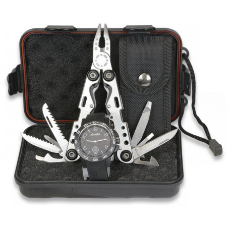 ALICATE 33427+RELOJ NEGRO en caja