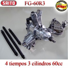 SAITO FG60R3 60cc 3 CILINDROS GASOLINA