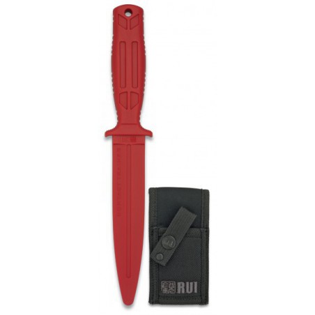 CUCHILLO ENTRENAMIENTO GOMA ROJA 28.5CM