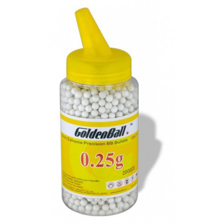ARMA BOLAS 0.25G BOTE 2000 UNDS GOLDEN BALL