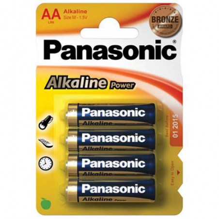 PILA ALKALINA PANASONIC AA LR6 (4 UDS)