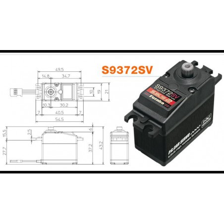 SERVO DIGITAL FUTABA S9372SV 24KG 0.06S SBUS HV