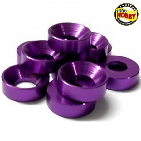 ARANDELA M5 ALUMINIO PURPURA ( 10 )