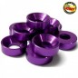 ARANDELA M5 ALUMINIO PURPURA ( 10 )