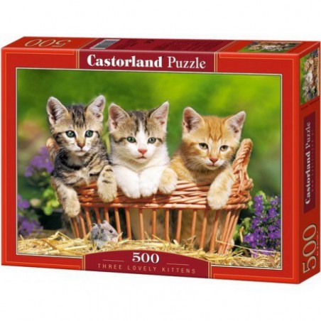 PUZZ THREE LOVELY KITTENS 500PZAS CATORLAND
