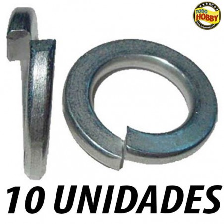 ARANDELA GROWER 4MM ZINCADA (10 UNIDADES)