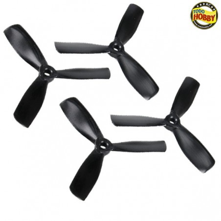 JUEGO HELICES DRON 4X4.5 TRIPALA GEMFAN (2 PAREJAS)