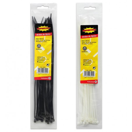 BRIDAS 4X150MM BLANCAS O NEGRAS