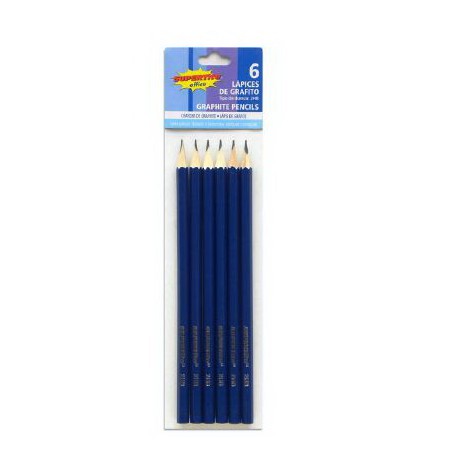 LAPIZ AZUL 2HB 6 UNIDADES