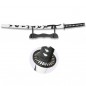KATANA TOLE10 NINJA BLANCA CON PEANA