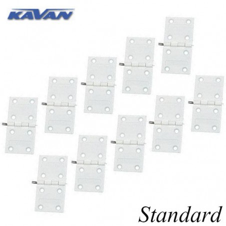 BISAGRA STANDAR NYLON 10UNIDADES KAVAN