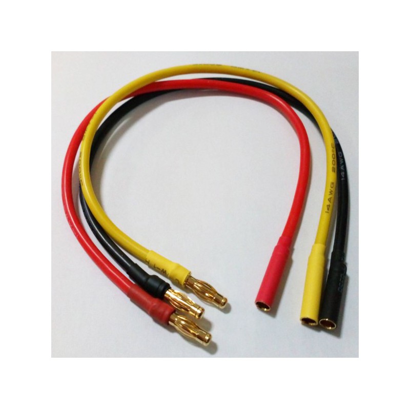 EXTENSION 250MM CON CONECTOR 4MM PARA BRUSHLESS