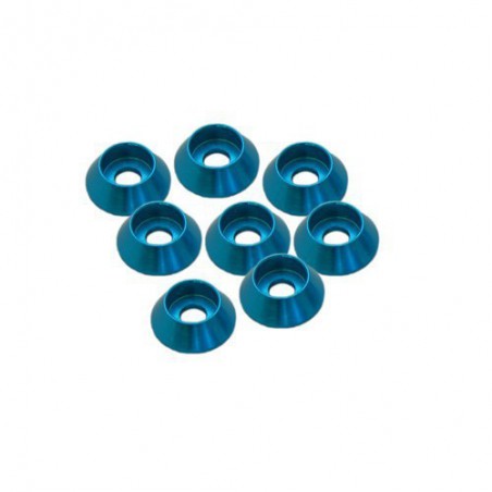 ARANDELA CABEZA CILINDRICA 3MM AZUL (8)
